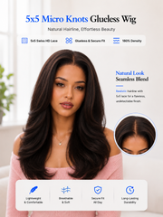 Kinky Straight Glueless Wig Invisible 5x5 Swiss HD Lace 180% Density
