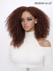 Afro Kinky Curly Glueless Wig 5x5 HD Lace Invisible Knots 180% Density