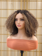 Afro Kinky Curly Glueless Wig 5x5 HD Lace Invisible Knots 180% Density