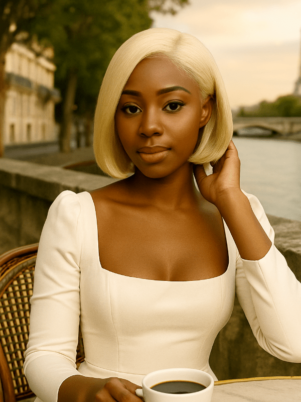Brooklyn Hair #613 Blunt Cut 13x6 HD Lace Front Wig Straight Bob 12" $129.99 12" / Blonde