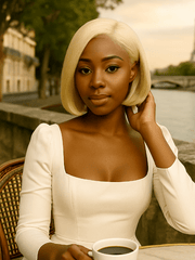 Brooklyn Hair #613 Blunt Cut 13x6 HD Lace Front Wig Straight Bob 12" $129.99 12" / Blonde