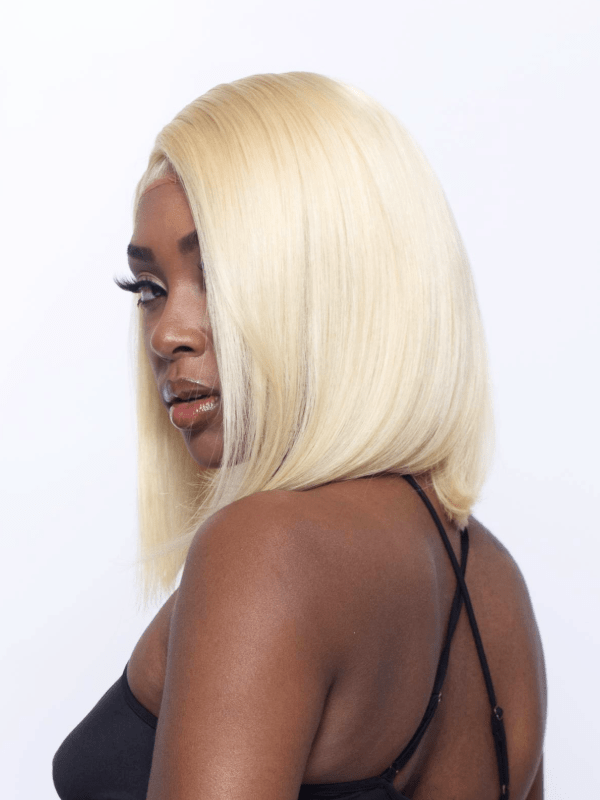 Brooklyn Hair #613 Blunt Cut Endless Parting 13x6 HD Lace Front Wig Silky Straight Short Bob 12" Platinum Blonde 12" / Blonde