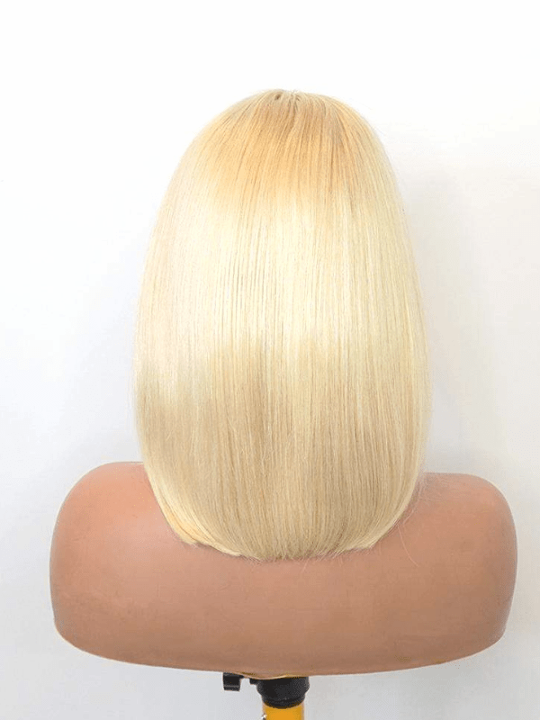 Brooklyn Hair #613 Blunt Cut Endless Parting 13x6 HD Lace Front Wig Silky Straight Short Bob 12" Platinum Blonde 12" / Blonde