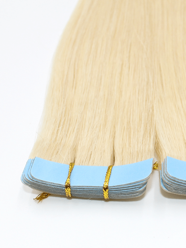 Brooklyn Hair #613 Straight Tape-Ins Tone-Ready Platinum Blonde Hair