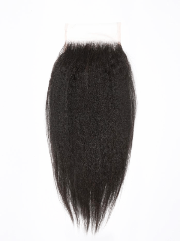 Brooklyn Hair 6x6 HD Lace Closure – Kinky Straight True Swiss HD 100% Remy Human Hair 14" / Kinky Straight / Swiss HD Lace
