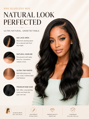 Raw Hair Tiny Knots All-Pre 6x6 Swiss HD Glueless Wig Loose Body Wave