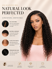 Raw Hair Tiny Knots All-Pre 6x6 HD Glueless Wig Deep Wave