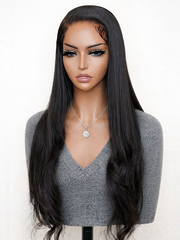 Raw Hair Tiny Knots All-Pre 6x6 Swiss HD Glueless Wig Silky Straight