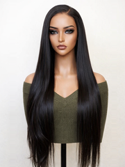 Raw Hair Tiny Knots All-Pre 6x6 Swiss HD Glueless Wig Silky Straight