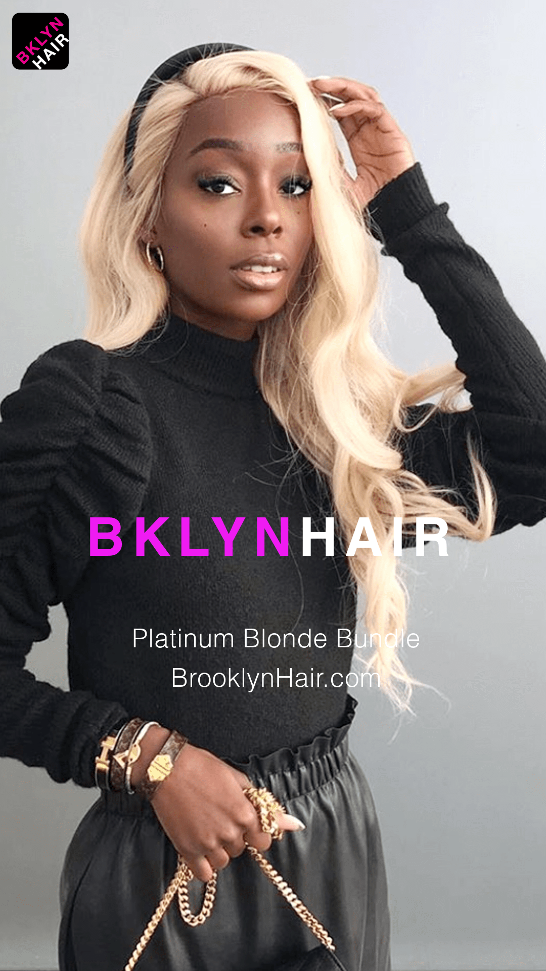 Brooklyn Hair 9A #613 Platinum Blonde Body Wave 2 Bundle Deal – 100% Virgin Human Hair Double Drawn