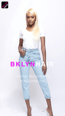 Brooklyn Hair 9A #613 Silky Straight Platinum Blonde Bundles – High Shine Blonde Series