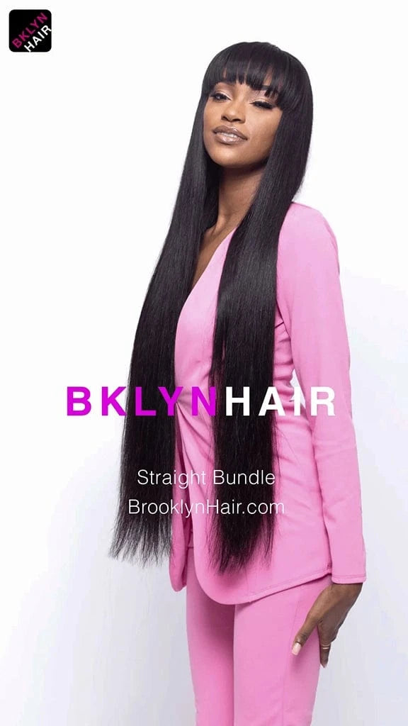 Brooklyn Hair 9A Remy Silky Straight 2 Bundle Deal – 100% Virgin Human Hair Double Pack Weft Extensions