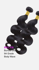 Brooklyn Hair 9A Unprocessed Body Wave 2 Bundle Deal – 100% Virgin Human Hair Double Pack