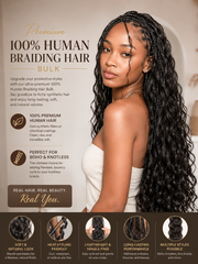 Premium 100% Human Braiding Hair Bulk - Body Wave