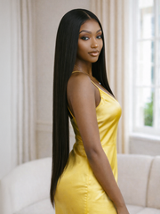 Exquisite Lengths 28"&34" Silky Straight 13x4 HD Lace Front Wig 180% Density
