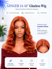 Wear N Go! Ginger Copper Loose Body Wave Glueless Wig 5x5 HD Lace