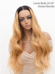 Wear N Go Ombre Blonde Glueless Wig 5x5 HD Lace Loose Body Wave