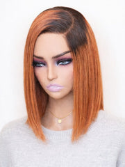 Ombre Ash Blonde 5x5 HD Pre-Cut Lace Glueless Bob Style Wig 10-12"