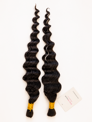 Premium 100% Human Braiding Hair Bulk - Peruvian Deep Twist