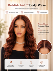 Loose Body Wave Glueless Wig 5x5 HD Lace Invisible Knots 180% Density