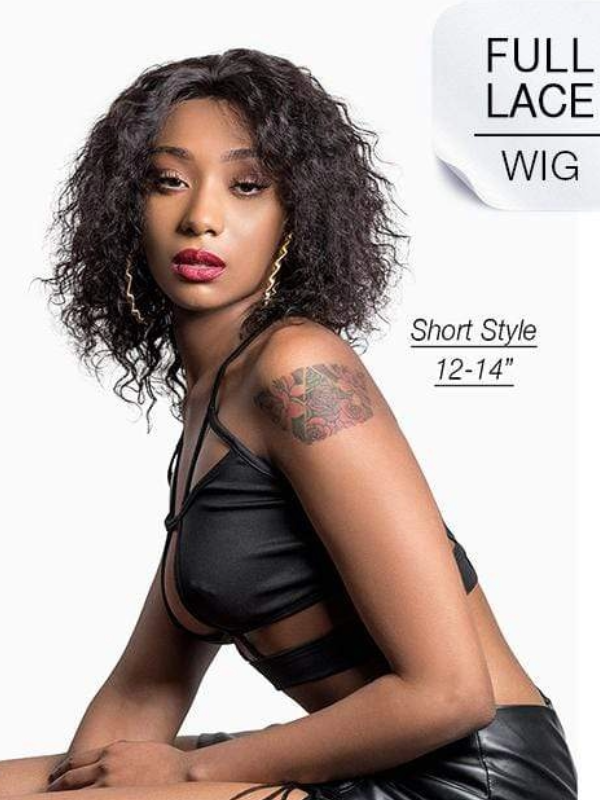 Full Lace Wig Loose Deep Wave 10-12"