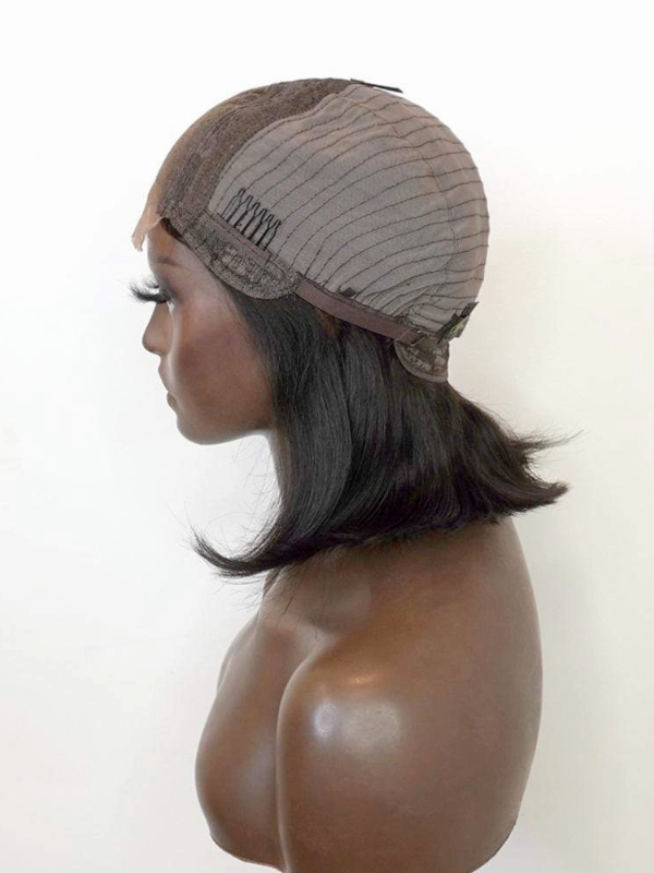 Glueless 4x4 Lace Closure Wig Straight Bob Short