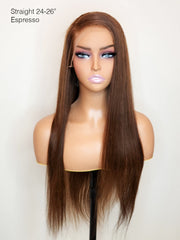 13x4 HD Lace Front Wig Straight Espresso - Brooklyn Hair