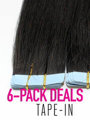 Ultra Seamless Virgin Straight Tape-In Extensions 6-Pack Deals