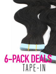 Seamless Volume Tape-Ins Virgin Body Wave 6-Pack Deals