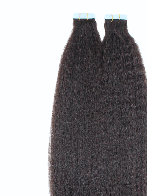 Brooklyn Hair Blowout Look Tape-In Extensions Virgin Kinky Straight