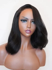 Brooklyn Hair Blunt Cut Glueless Wig 5x5 Swiss HD Pre-Cut Lace Bob Invisible Knots