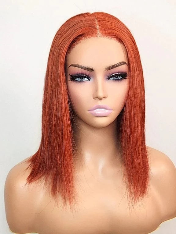 Brooklyn Hair Blunt Cut Glueless Wig 5x5 Swiss HD Pre-Cut Lace Bob Invisible Knots