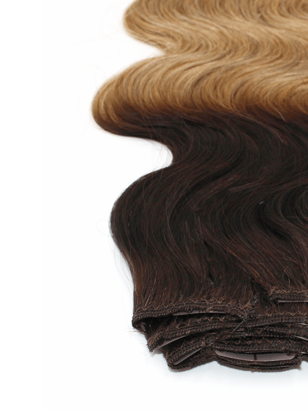 Brooklyn Hair Clip-In Hair Extensions Ombre Color Virgin Body Wave