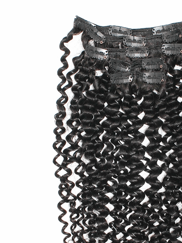 Brooklyn Hair Clip-In Hair Extensions Virgin Bohemian Jerry Curl