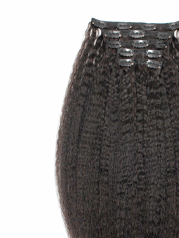 Brooklyn Hair Clip-In Hair Extensions Virgin Kinky Straight