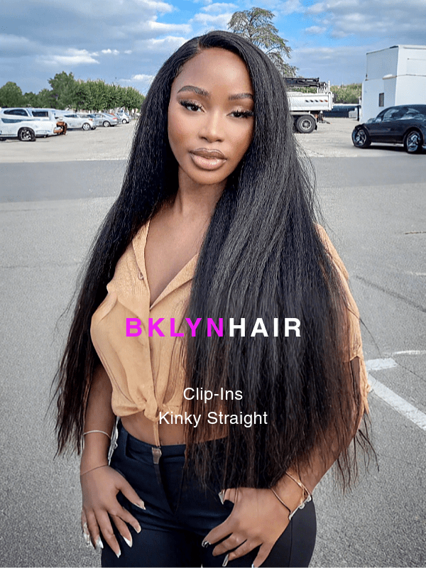 Brooklyn Hair Clip-In Hair Extensions Virgin Kinky Straight
