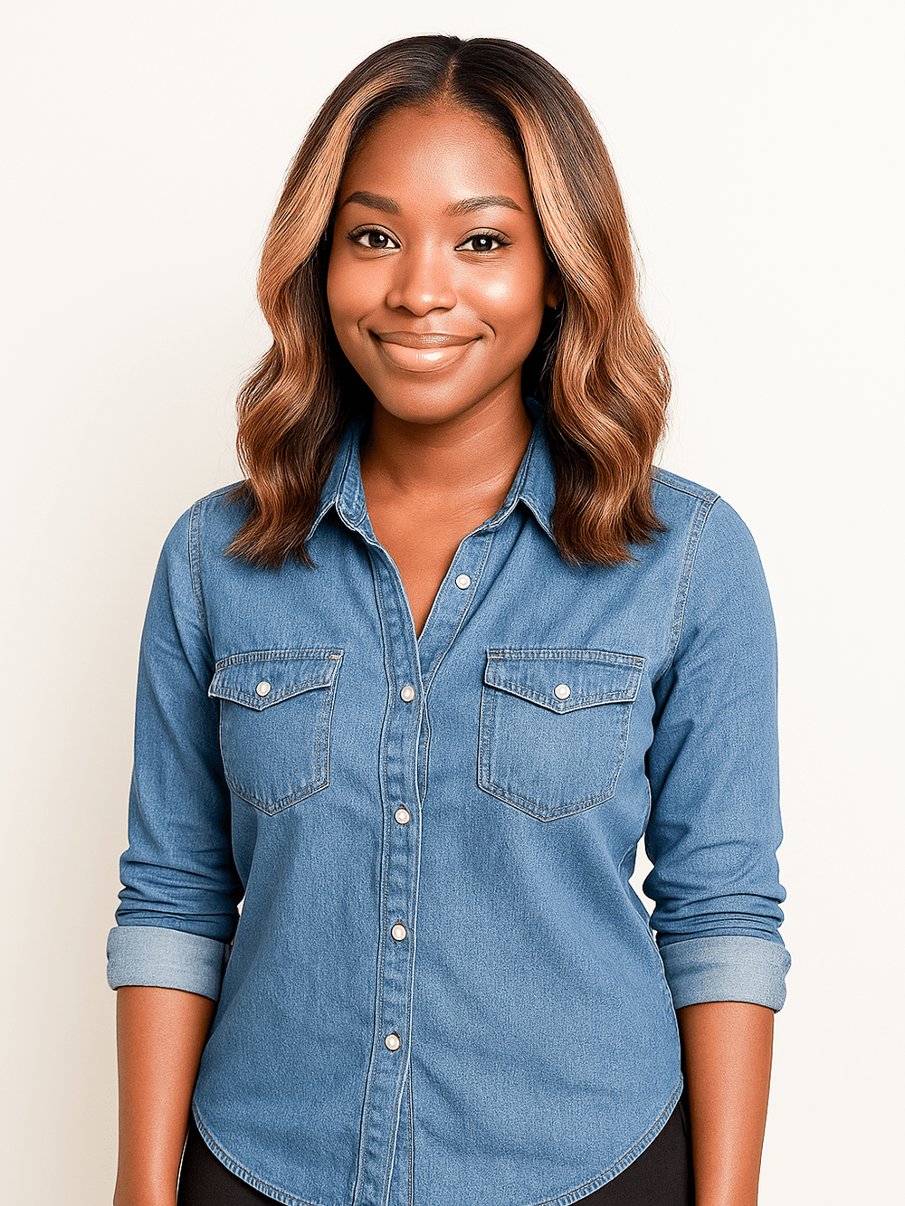 Brooklyn Hair Color-Pop Luxe Bob Wig! 13x4 HD Lace Front Silky Straight 12" 200% Volume Silky Finish