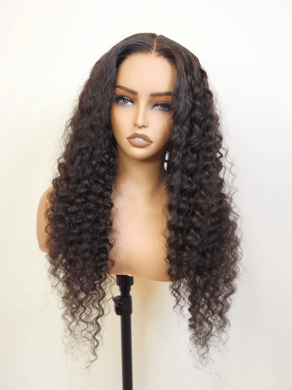 Brooklyn Hair Deep Wave Glueless Wig 5x5 Swiss HD Lace Pre-Cut & Pre-Plucked Invisible Knots