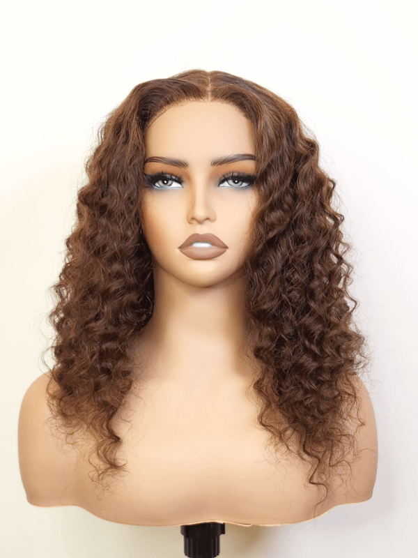 Brooklyn Hair Deep Wave Glueless Wig 5x5 Swiss HD Lace Pre-Cut & Pre-Plucked Invisible Knots 16-18" / Espresso