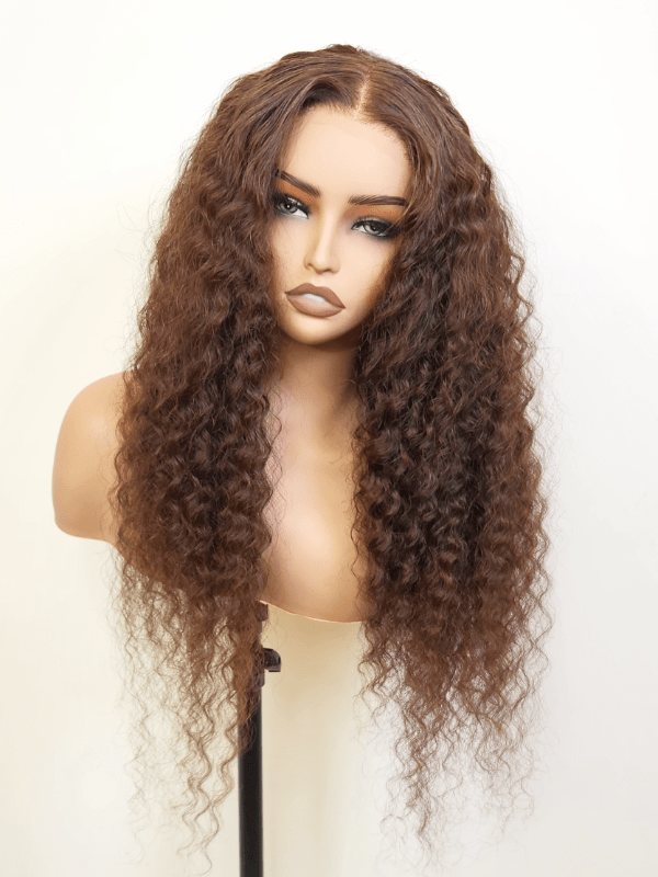 Brooklyn Hair Deep Wave Glueless Wig 5x5 Swiss HD Lace Pre-Cut & Pre-Plucked Invisible Knots 24-26" / Espresso