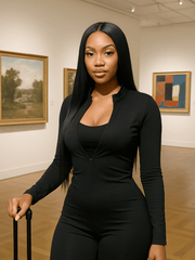 Brooklyn Hair Enhanced Parting Depth! Silky Straight 13x6 Lace Front Wig 20-22" 20-22"  (LY) / Natural Black