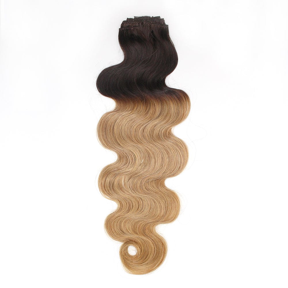 Brooklyn Hair [FINAL SALE] Ombre Color Virgin Body Wave Clip-In Hair Extensions
