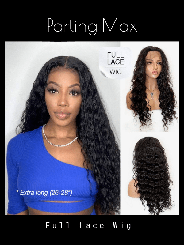 Brooklyn Hair Full Lace Wig Loose Deep Wave 26-28" 26-28" (Extra Long) / Natural Black / Full Lace Wig