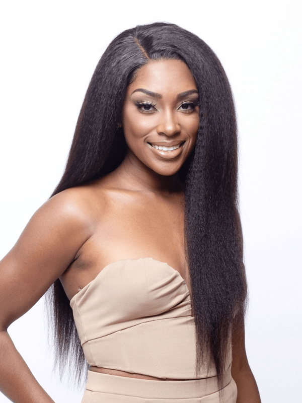 Brooklyn Hair Kinky Straight 4x4 Transparent Lace Closure Natural Black
