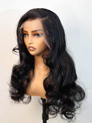 Brooklyn Hair Loose Body Wave 13x4 HD Lace Front Wig 180% Density 24" / HD Lace Front / Jet Black