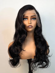 Brooklyn Hair Loose Body Wave 13x4 HD Lace Front Wig 180% Density 24" / HD Lace Front / Natural Black