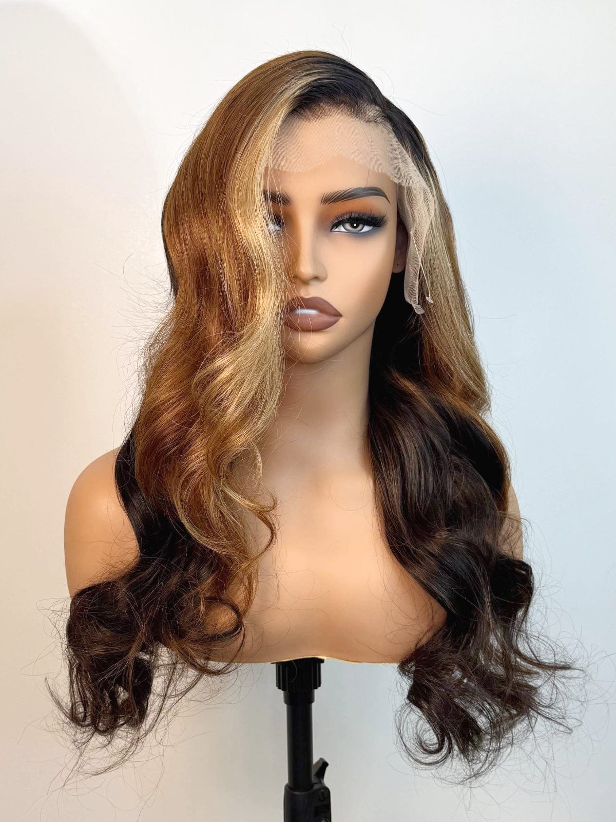 Brooklyn Hair Loose Body Wave 13x4 HD Lace Front Wig 180% Density 24" / HD Lace Front / Sun Kissed