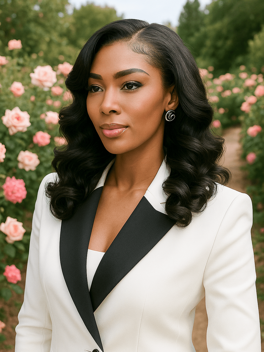 Brooklyn Hair Loose Body Wave 13x4 Swiss HD Lace Frontal Wig 180% Density