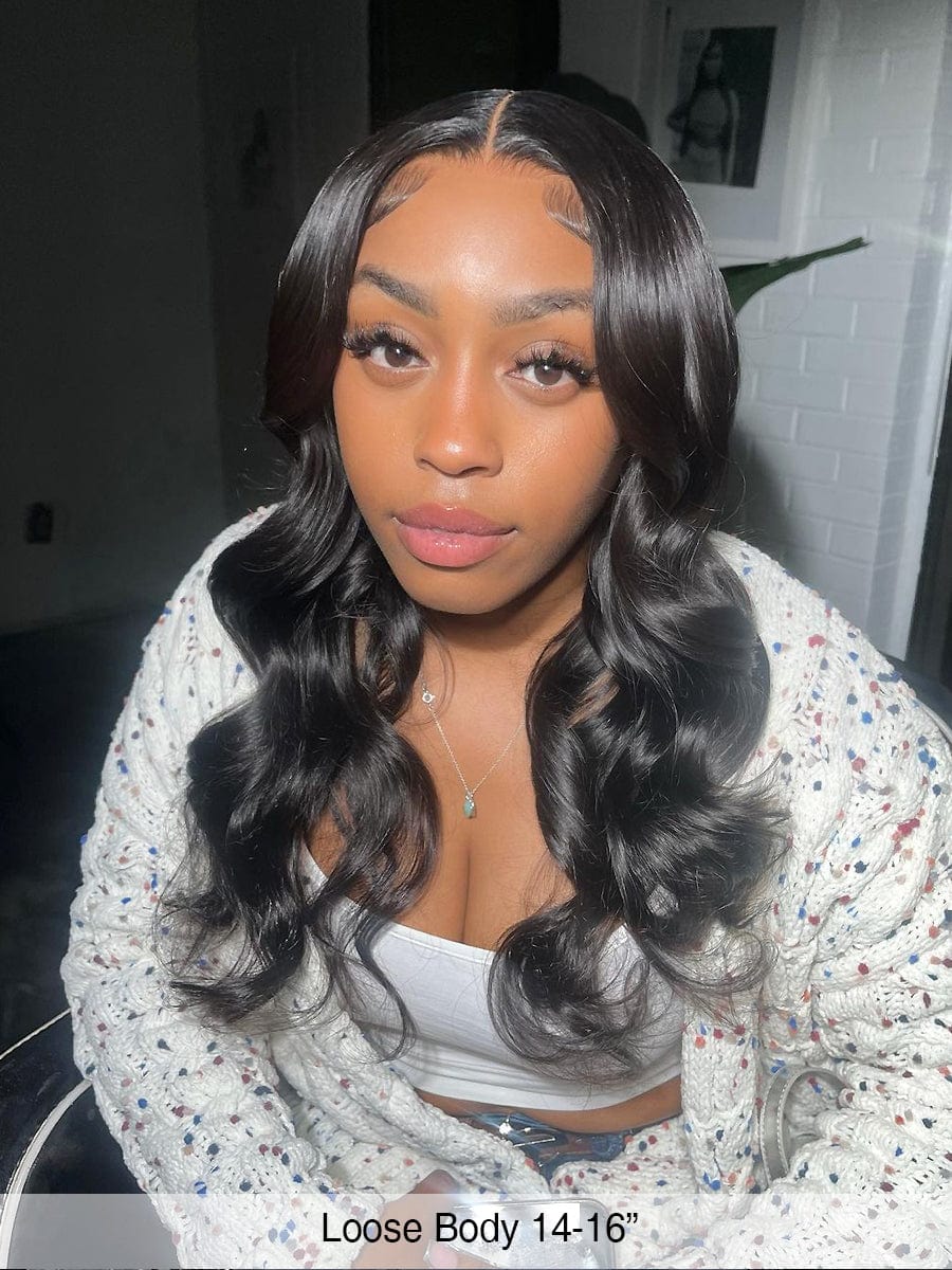 Brooklyn Hair Parting Max! Natural Loose Body Wave 100% Human Ear to Ear 13x6 Lace Front Wig (LY)