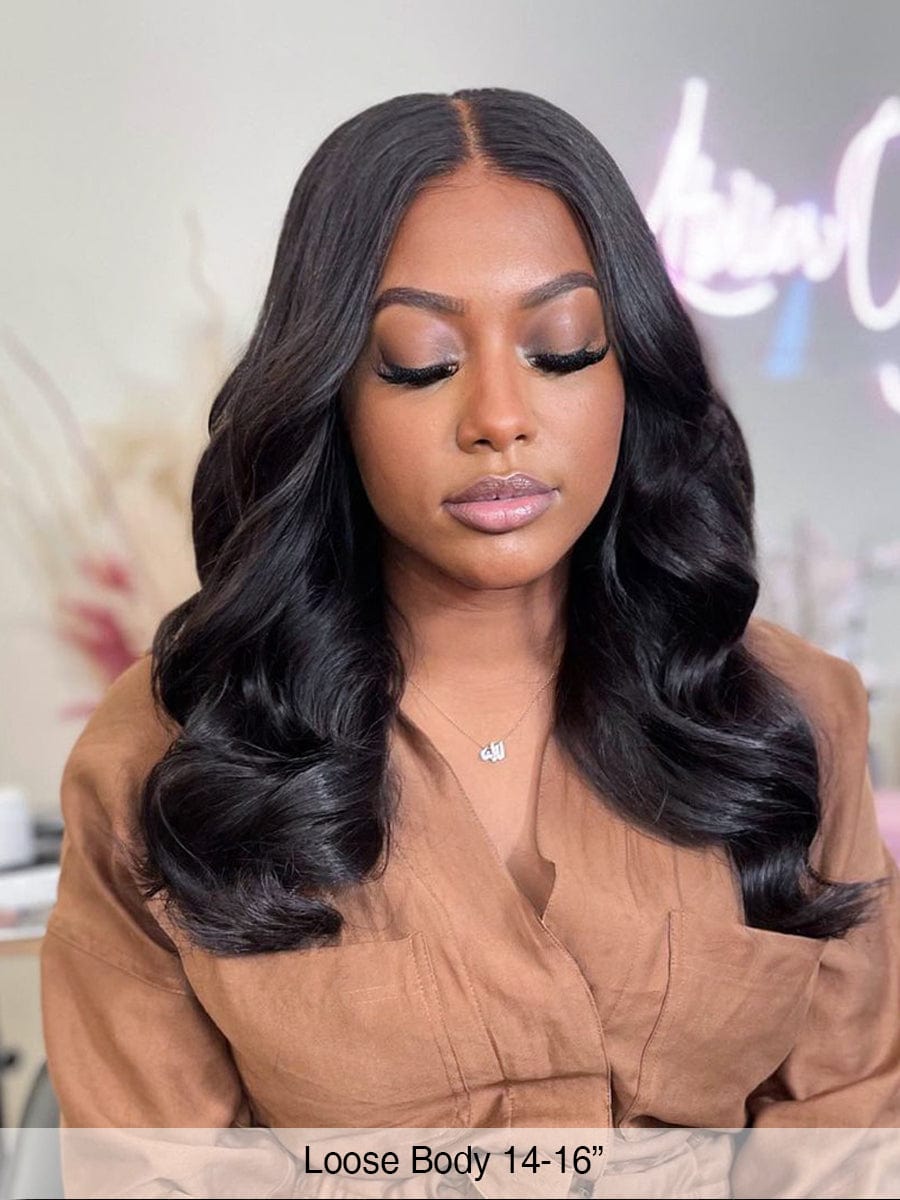 Brooklyn Hair Parting Max! Natural Loose Body Wave 100% Human Ear to Ear 13x6 Lace Front Wig (LY)